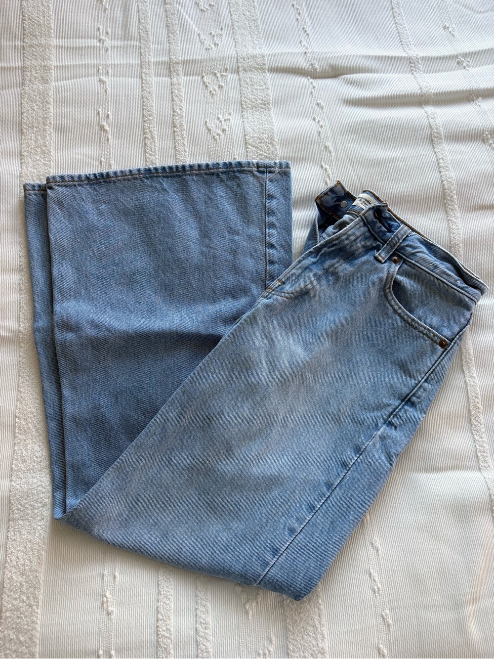 Abercrombie & Fitch Light Blue Baggy Bootcut Jean
